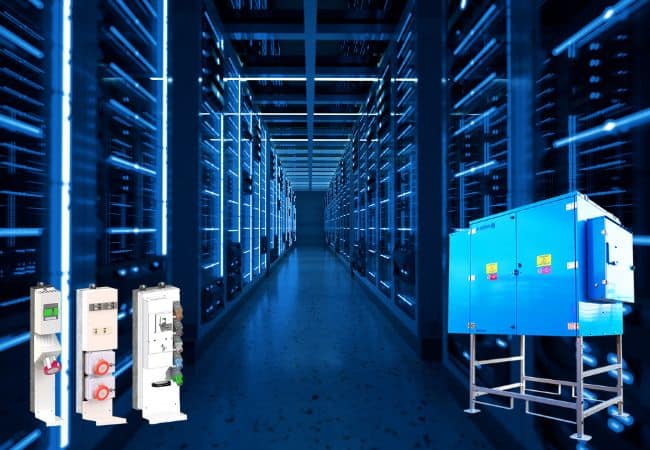Data centre temporary power distribution